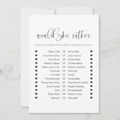 Invitation JOLIE Minimal Voudrait-Elle Plutôt Fête des mariée (Devant)