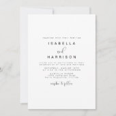 Invitation JOLIE Minimalist Boho Simple Photo Mariage (Devant)