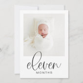 Invitation JOLIE Moderne 1er Anniversaire Bannière photo (Devant)