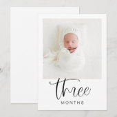 Invitation JOLIE Moderne 1er Anniversaire Bannière photo (Devant / Derrière)