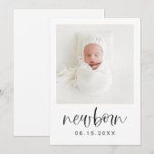 Invitation JOLIE Moderne 1er Anniversaire Jalon Bannière phot (Devant / Derrière)