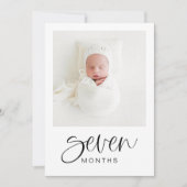 Invitation JOLIE Moderne 1er Anniversaire Jalon Bannière phot (Devant)