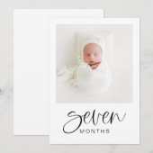 Invitation JOLIE Moderne 1er Anniversaire Jalon Bannière phot (Devant / Derrière)