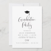 Invitation JOLIE Moderne Typographie Minimale Graduation Scri (Devant)