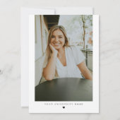 Invitation JOLIE Moderne Typographie Minimale Graduation Scri (Dos)