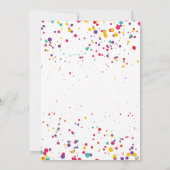 Invitation Jolie Monstres Petite Moster Fête d'Anniversaire (Dos)