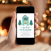 Invitation Jolie Nouvelle Maison Pour Les Vacances Vert Ménag