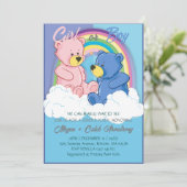 Invitation Jolie nuageuse Ciel arc-en-ciel Ours Genre Fête de (Debout devant)