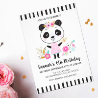 Jolie Panda Rose Filles Anniversaire