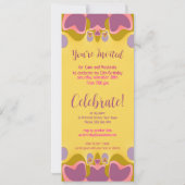 Invitation Jolie Pastels 12ème anniversaire fêter l'invitatio (Dos)