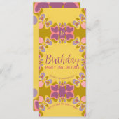 Invitation Jolie Pastels 12ème anniversaire fêter l'invitatio (Devant / Derrière)