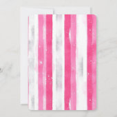 Invitation Jolie Patins de glace rose Anniversaire (Dos)