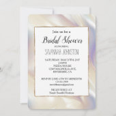 Invitation Jolie Pearl Aqua bleu violet Fête des mariées (Devant)