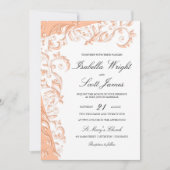 Invitation Jolie Pêche Florale Design (Devant)