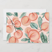 Invitation Jolie pêche sucrée en 1er anniversaire (Dos)