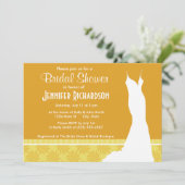 Invitation Jolie perruque orange jaune (Debout devant)