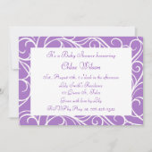 Invitation Jolie perruques violettes (Devant)