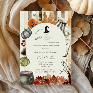 Invitation Jolie petite fête Halloween pour bébé avec un fant