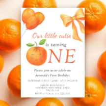 Jolie petite orange Citrus 1er anniversaire