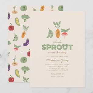 Invitation Jolie petite pousse en route Baby Shower