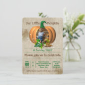 Invitation Jolie photo de bébés citrouilles magiques à la fêt (Debout devant)