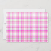 Invitation Jolie photo de Chien de Noël avec Bow rose Anniver (Dos)