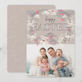 Invitation Jolie photo de Pâques Garden (Devant / Derrière)