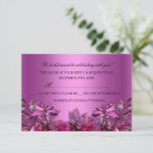 Invitation Jolie Pink Foliing & Bow Christmas Party RSVP (Debout devant)