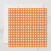 Invitation Jolie plaids de style campagnard et mariage de bug (Dos)