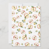 Invitation jolie pomme de notre Baby shower oculaire (Dos)