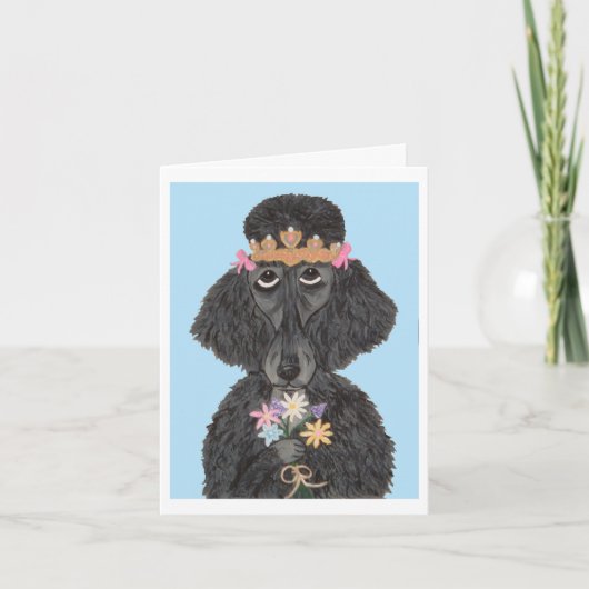 Invitation Jolie Poodle Princesse (Devant)