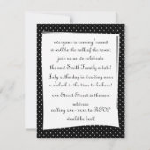 Invitation Jolie porte rose (Dos)