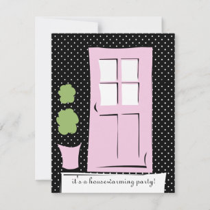 Invitation Jolie porte rose