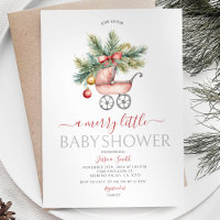 Jolie poussette Noël Un joli petit Baby shower