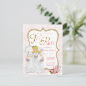 Invitation Jolie Princess Tea Party (Debout devant)