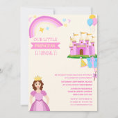 Invitation jolie princesse vibrante coloré unique quinceañera (Devant)