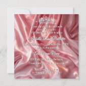 Invitation Jolie Quinceanera fête d'anniversaire Pink Tiara (Dos)