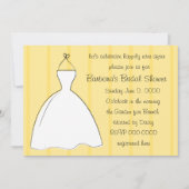 Invitation Jolie robe blanche (Devant)