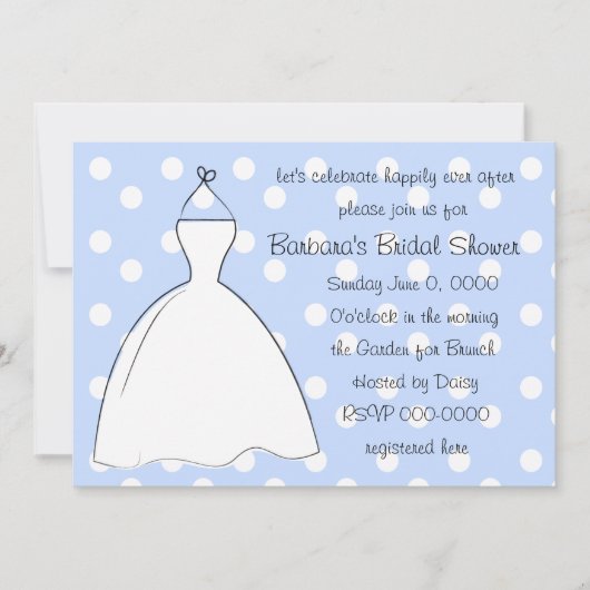 Invitation Jolie robe blanche (Devant)