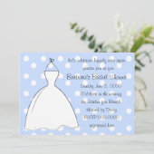 Invitation Jolie robe blanche (Debout devant)