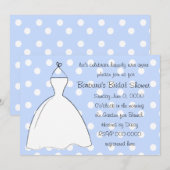 Invitation Jolie robe blanche (Devant / Derrière)