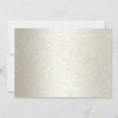 Invitation Jolie robe Mariage Fête des mariées crème blanche (Dos)