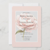 Invitation Jolie Rose Blanche Rose Fleur Mariage (Devant)