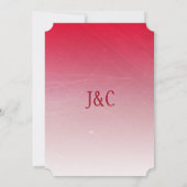 Invitation Jolie Rose Bouquet Mariage à thème Invite (Dos)