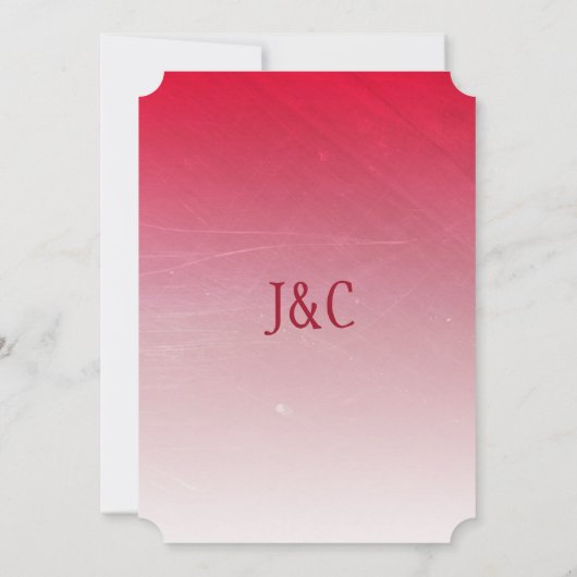 Invitation Jolie Rose Bouquet Mariage à thème Invite (Dos)