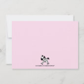 Invitation Jolie rose Zebra Girl Photo Anniversaire Invitatio (Dos)