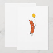 Invitation Jolie saucisse drôle (Devant / Derrière)