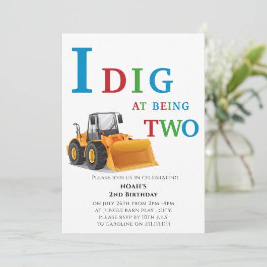 Invitation jolie soirée de garçons sur le thème de constructi (Debout devant)