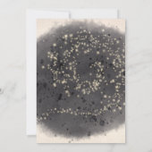 Invitation Jolie sorcière et chat Halloween Filles Anniversai (Dos)