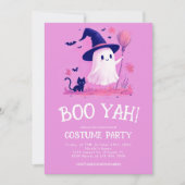 Invitation Jolie Sorcière Fantôme Enfants Halloween Costume P (Devant)